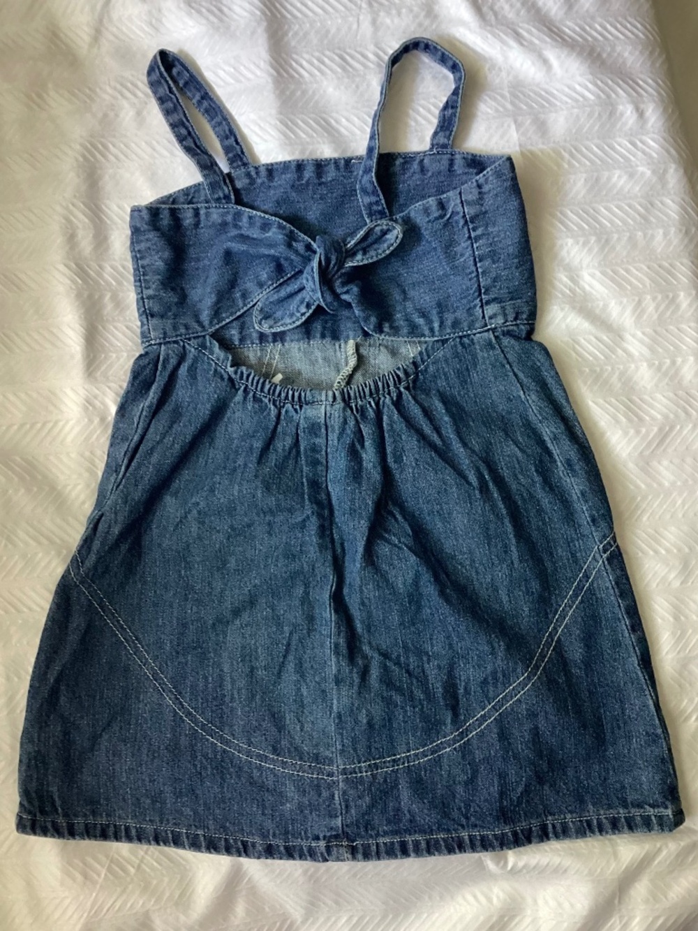 Old Navy Denim Chambray Sundress + Bottom 4T Toddler NEW